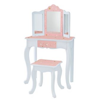 Teamson Kids Twinkle Star Play Vanity 2 pc Set