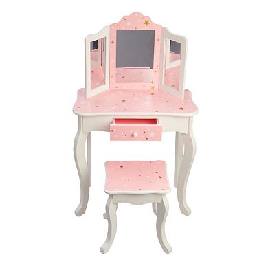 Teamson Kids Twinkle Star Play Vanity 2-piece Set