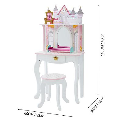 Teamson Kids Dreamland Castle Play Vanity 6-piece Set