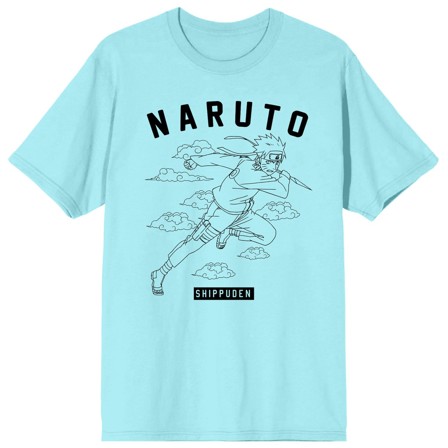 Naruto Classic Naruto Uzumaki & Kanji Men's White Long Sleeve Shirt-3XL