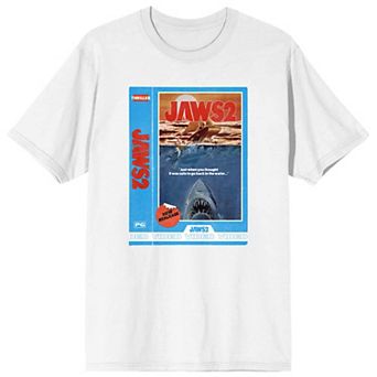 Men's Jaws 2 Horror Movie Cover Tee