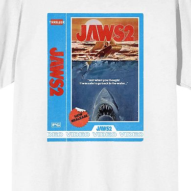 Men's Jaws 2 Horror Movie Cover Tee