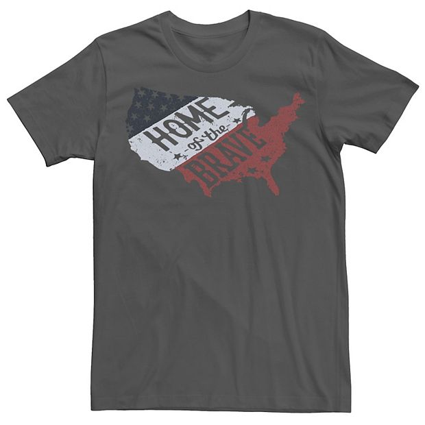 Men's Home Of The Brave United States Silhouette Tee