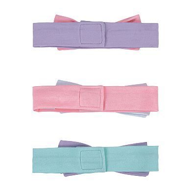 Baby Girl Nike Three-Pack Pastel Bow Headbands Set