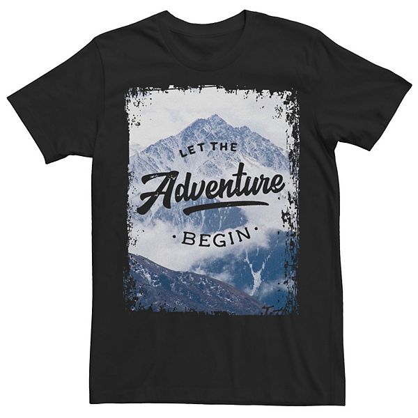 Men's Let The Adventure Begin Mountains Tee