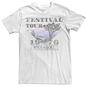 Men's Festival Tour Rock N Roll 1976 Triangle Scene Tee