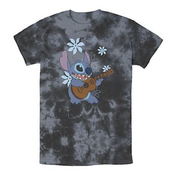Disney's Lilo & Stitch Men's Flowers Background Wash Tee