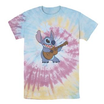 Disney's Lilo & Stitch Men's Flowers Background Wash Tee