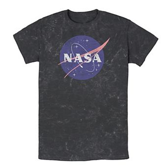 Men's NASA Distressed Simple Logo Wash Tee