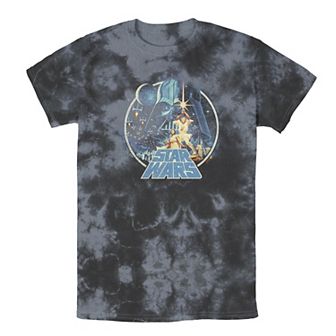 Men's Star Wars Group Victory Scene Retro Poster Tee