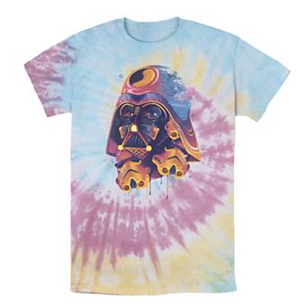 Men's Star Wars Colorful Melted Vader Collage Wash Tee