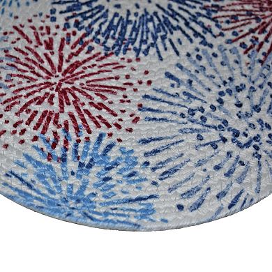 Celebrate Together™ Americana Round Braided Fireworks Placemat