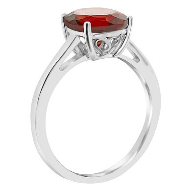 Alyson Layne 14k Gold Cushion Garnet Solitaire Ring