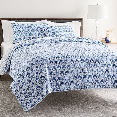 Sonoma Goods For Life® Floral Trellis Printed Quilt Set with Shams