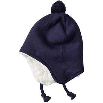 Girls Lands' End Peruvian Pom Winter Hat