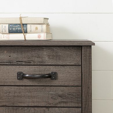 South Shore Asten Bookcase Headboard with Doors