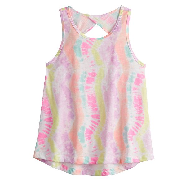 Girls 6-20 SO® Twist Back Keyhole Tank Top in Regular & Plus