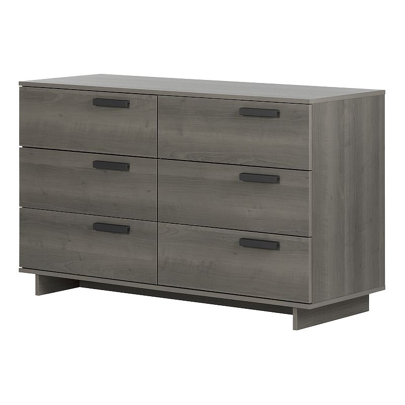 South Shore Cavalleri 6-Drawer Double Dresser, Grey