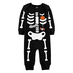 Just One You Carter's Baby NB Halloween Skeleton Sleep N Play Footie & Hat Set 
