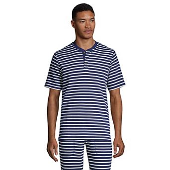 Men's Lands' End Waffle Pajama Sleep Henley