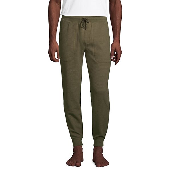 Men's Waffle Joggers Sleep Set, Men's Clearance