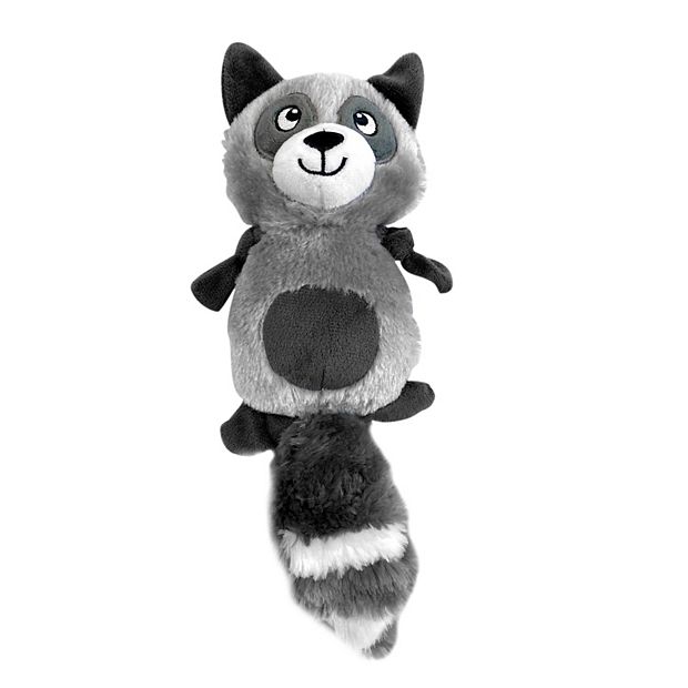 Stuffed raccoon store dog toy