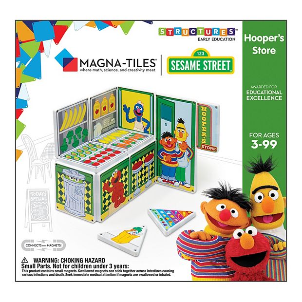 Sesame Street Hooper s Store Magna Tiles Structure Set