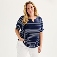 Kohls plus on sale size dressy tops