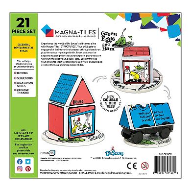 Dr. Seuss - Green Eggs and Ham Magna-Tiles Structure Set