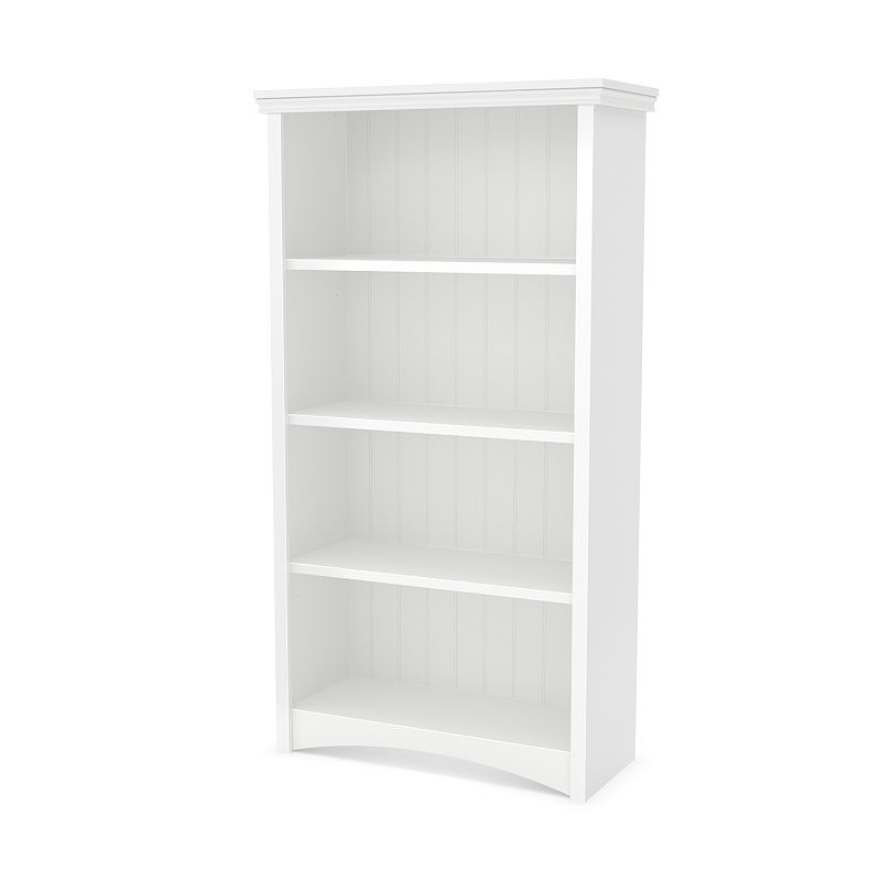 South Shore Gascony 4-Shelf Bookcase, White