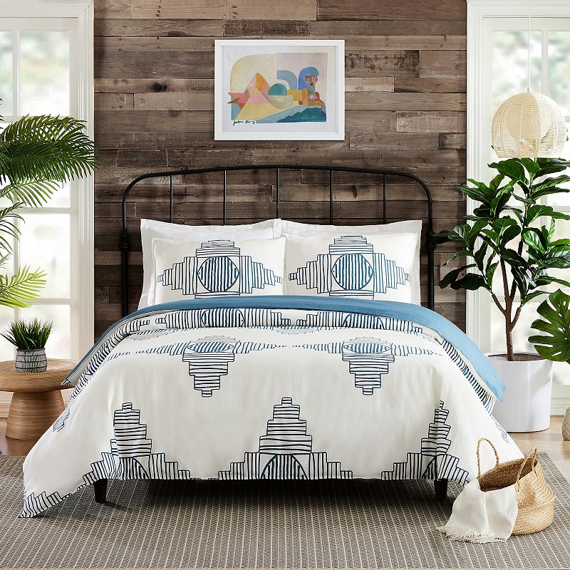 Makers Collective Justina Blakeney All Dance Duvet Cover Set with Shams, Bl