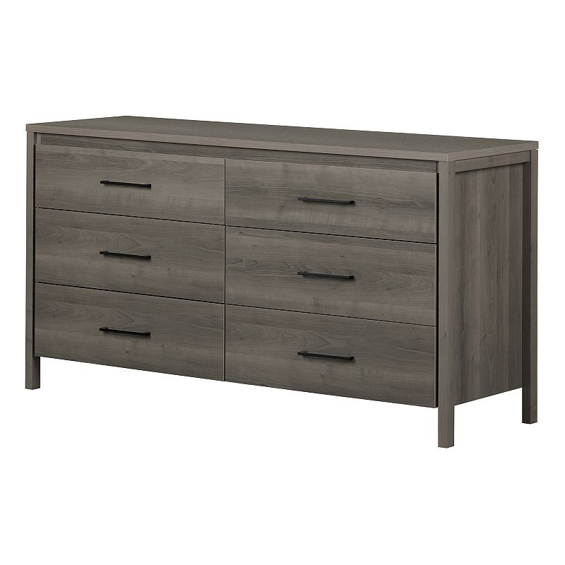 south shore dresser grey Gravity 6-Drawer Double 6 drawer