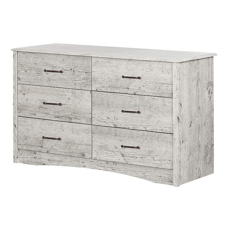 South Shore Helson 6-Drawer Double Dresser, White