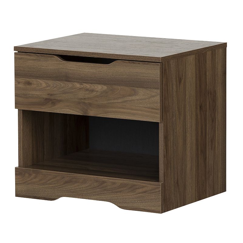 South Shore Holland 1-Drawer Nightstand, Brown