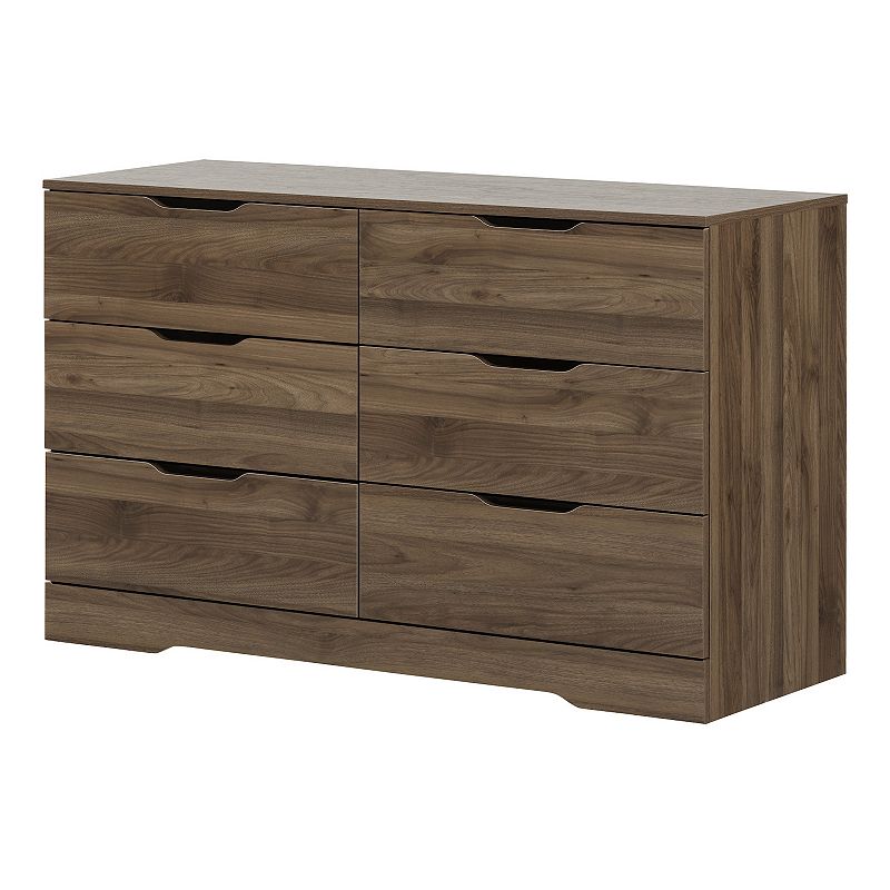 South Shore Holland 6-Drawer Double Dresser, Brown
