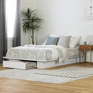 South Shore Holland Full/Queen Platform Bed with Storage Drawer