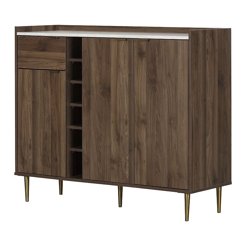 64251062 South Shore Hype Buffet with Storage, Brown sku 64251062