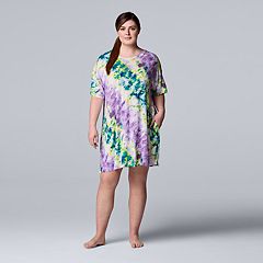 Sizes 14-16 18-20 22-24 26-28 30-32 Ladies Long Plus Size Jersey Nightshirt in 7 Prints