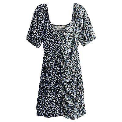 balloon sleeve ruched bodycon dress Cable Bodycon Dress Grey | Dresses & Jumpsuits main image 1