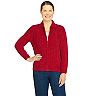 Plus Size Alfred Dunner Chenille Cardigan Sweater