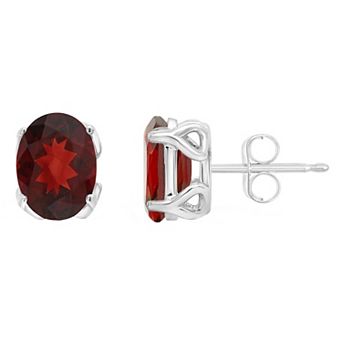 Alyson Layne 14k Gold Oval Garnet Stud Earrings