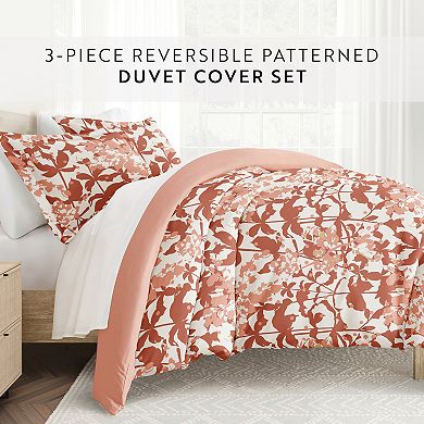 Home Collection Premium Ultra Soft Boho Flower Reversible Duvet Cover Set