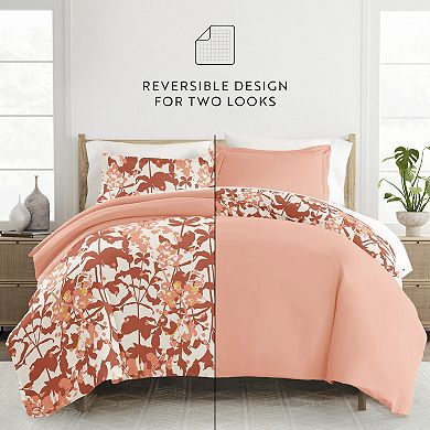 Home Collection Premium Ultra Soft Boho Flower Reversible Duvet Cover Set