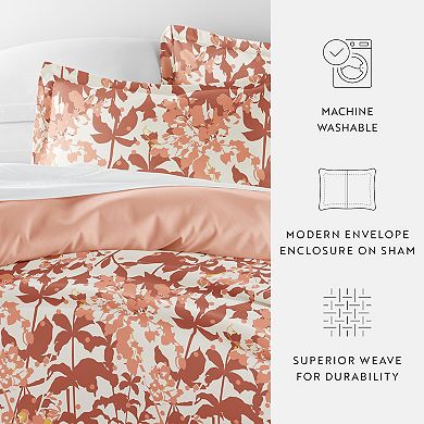 Home Collection Premium Ultra Soft Boho Flower Reversible Duvet Cover Set