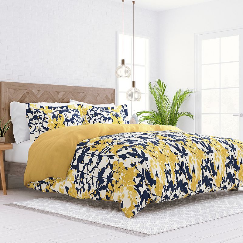 Home Collection Premium Ultra Soft Boho Flower Reversible Duvet Cover Set, 