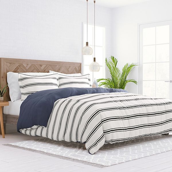 Home Collection Premium Ultra Soft Desert Stripe Reversible Duvet Cover Set