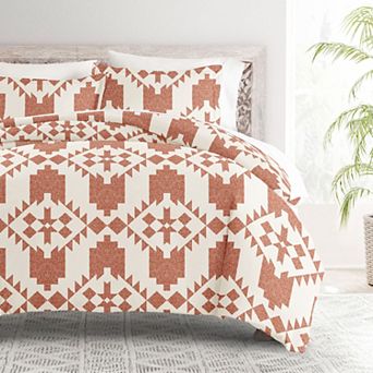 Home Collection Premium Ultra Soft Adobe Diamond Reversible Duvet Cover Set