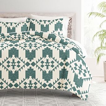 Home Collection Premium Ultra Soft Adobe Diamond Reversible Duvet Cover Set