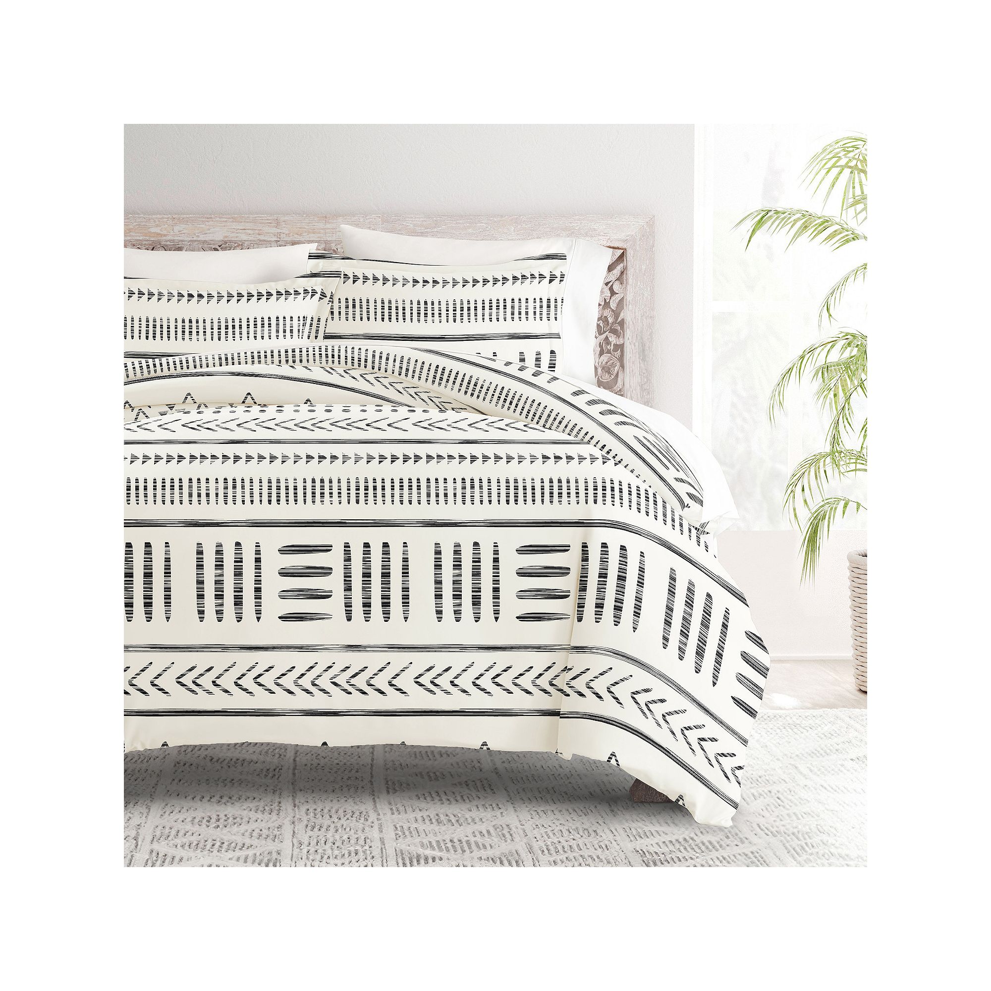 Home Collection Premium Ultra Soft Arrow Dreams Duvet Cover Set, Gray