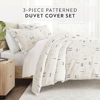 Home Collection Premium Ultra Soft Geo Dash Duvet Cover Set